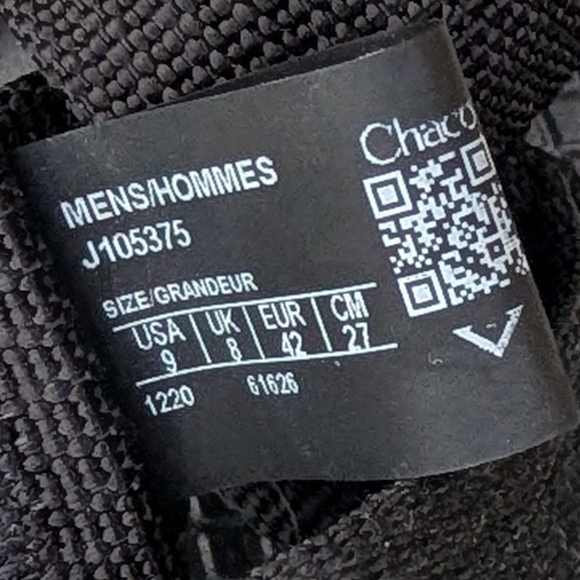 Chaco Black Men's Sandals - Picture 8 of 8